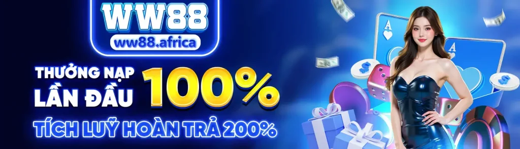 banner ww88 khuyến mãi nạp đầu 100%